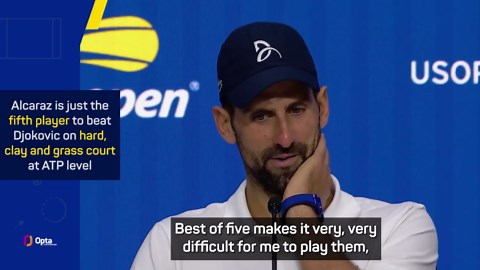 'They're just too good' - Djokovic on Alcaraz and Sinner's dominance