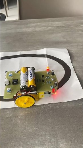DIY line tracking robot using LM393 #electronics #engineering
