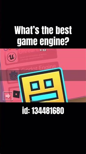 What’s the best game engine? #geometrydash #shorts #loopingtherooms