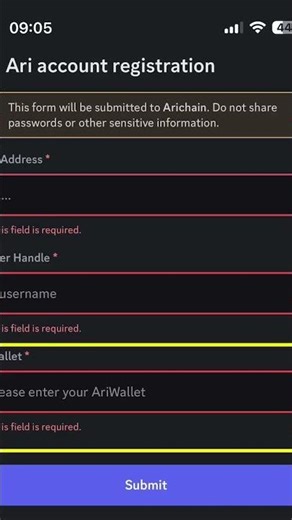 Ari Wallet third option address