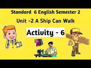 Std 6 English Sem 2 Unit 2 Activity 6