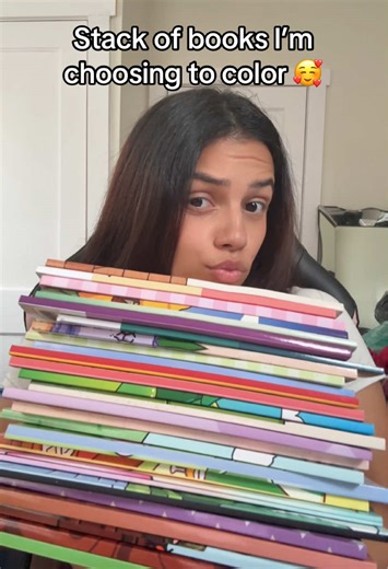 Can I color at least 1 page in all 21 of these coloring books? 👀 So far, I’ve done 4! #ColoringChallenge #CreativeJourney #coloringcommunity