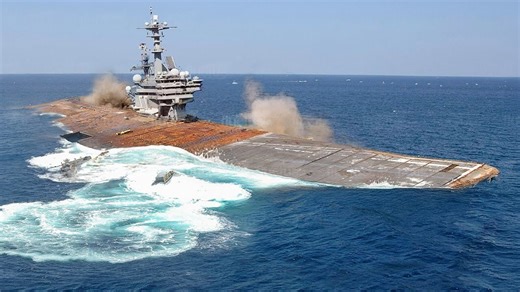 Weird Reason Why US Navy is Sinking its Own Aircraft Carrier in Middle of the Ocean