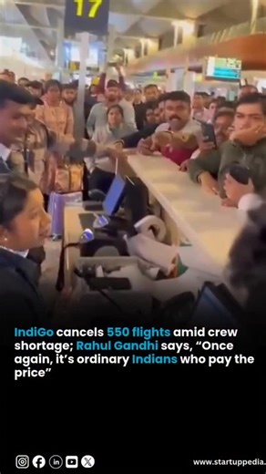 TrendNexo on Instagram: "India’s largest airline, IndiGo, cancelled more than 550 flights on December 4, 2025, its highest cancellation count in two decades, after crew shortages triggered by newly enforced pilot rest regulations led to widespread operational breakdown across major airports. The disruption stemmed from the Directorate General of Civil Aviation’s (DGCA) updated Flight Duty Time Limitations (FDTL) rules, originally introduced in January 2024 but formally enforced as of November 1,