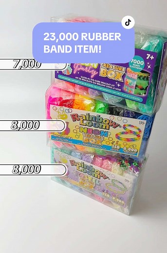 23,000 Rubber Band Rainbow Loom Treasure Box