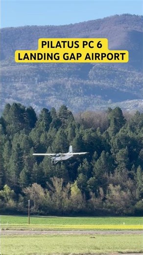 PILATUS PC6 #airplane #landing #gap #airport #aviation #aviationlovers #aircraft #skydive #parachute