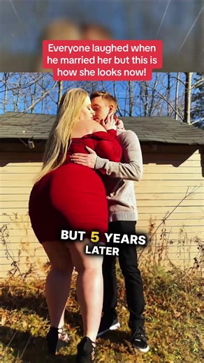 Everyone laughed at him after he married her but 5 years later this is how she looks now! #truestory #LearnOnTikTok #couple #transformation | NewYork-VR