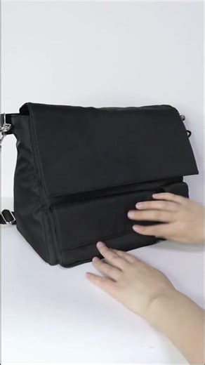 multi-pocket waterproof nylon messenger bag