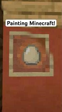 Painting the EGG in Minecraft! #minecraft #texturepack