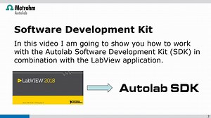 Metrohm Autolab NOVA 2 - Autolab SDK with LabView