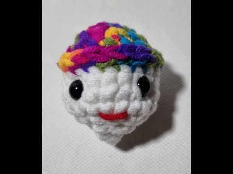 How to Crochet an Amigurumi Head with Safety Eyes for Dolls Face and Characters | Beginner Tutorial