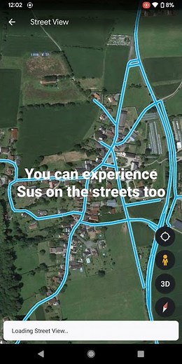 how to find sus town in google earth