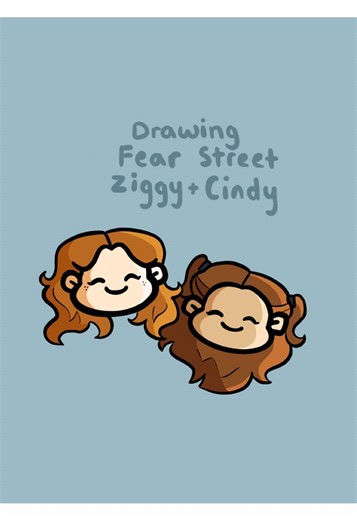 Getting back into my favorite slasher trilogy #fearstreet #netflix #ziggyberman #cindyberman #drawing