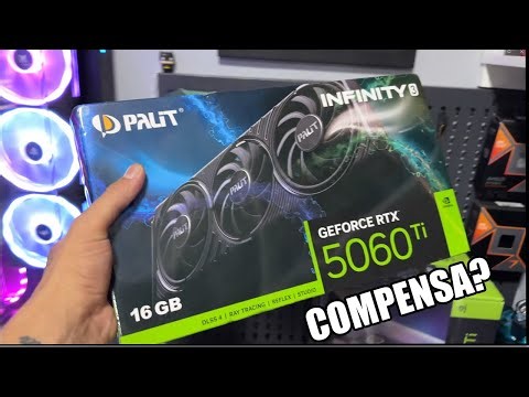 RTX 5060 Ti Palit Infinity 3 UNBOXING – Vale a pena? 👀🎮