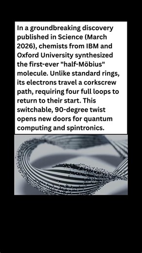 Reality Bending! 🧬 The Impossible "Half-Möbius" Molecule is Here! #wildlife #facts #shorts