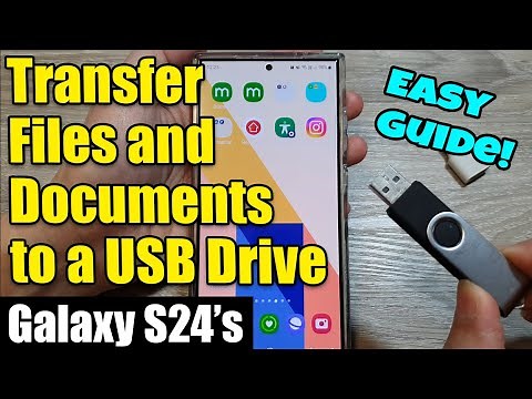 Galaxy S24/S24+/Ultra: How to Transfer Files and Documents to a USB Drive💾📱