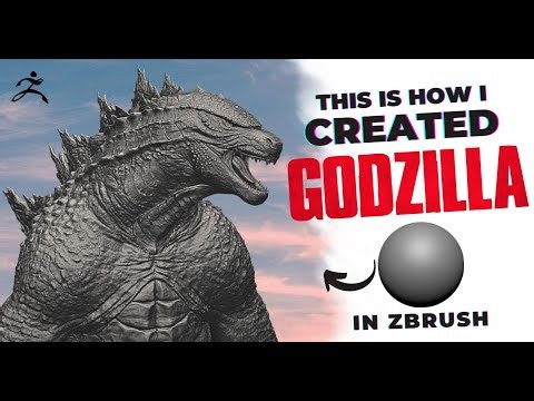 My favourite creation yet - THE GODZILLA #godzilla #zbrush #3d #blender #tutorial #trending #art