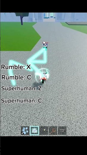 Rumble + superhuman combo | Blox fruits #shorts