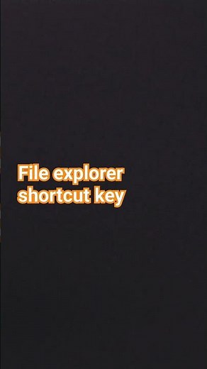 File Explorer Shortcut Key In Laptop Or Computer #Shortcutkey #Fileexplorer