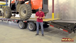 Our biggest gooseneck yet! Haul up to 30,000 lbs of cargo on top of your trailer. Check out our new LHX 40K Flatbed Gooseneck. | MAXXD Trailers