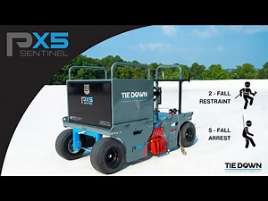 The Ultimate 7-User Penetrating Mobile Fall Protection System - Tie Down PX5 Sentinel Demo Video