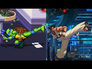 TMNT Shredder's Revenge - Fighting Game References (Leonardo)
