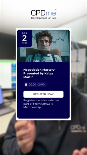 📢 Online Webinar: Negotiation Mastery - Presented by Katey Martin | CPDme Webinar