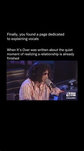 Explaining Vocals on Instagram: "🎤 In 2001, Sugar Ray delivered a standout live performance of When It’s Over on The Howard Stern Show, capturing the band at their most natural and unforced. The stripped-down radio studio setting removed the gloss of the studio version and allowed the song’s warmth and simplicity to shine through Frontman Mark McGrath’s vocals were smooth and controlled, settling perfectly into the laid-back groove the band was known for during their early-2000s peak. Without h