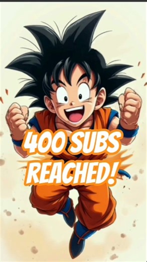 The Anime Dissection has reached 400 Subscribers because of support! #goku #anime