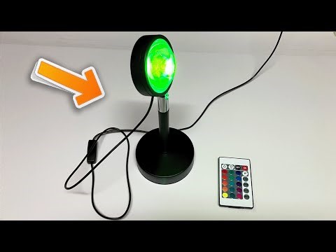 RGB Multicolored Sunset Lamp - User Review