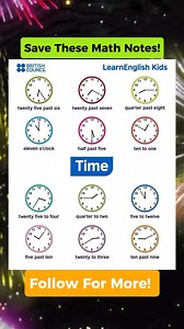 Time Math Notes | Math Notes