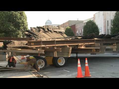CSS Neuse Moved to Downtown Kinston, 06/23/12
