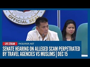 LIVE: Senate hearing on alleged scam perpetrated by travel agencies vs Muslims | Dec 15