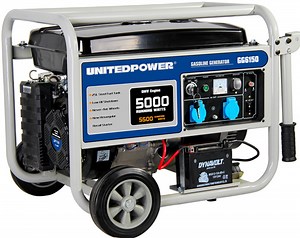 [Hot Item] 6000wattls, 6kw AC Single Phase Power Portable Small Electric Gas/Gasoline Generator with United Power