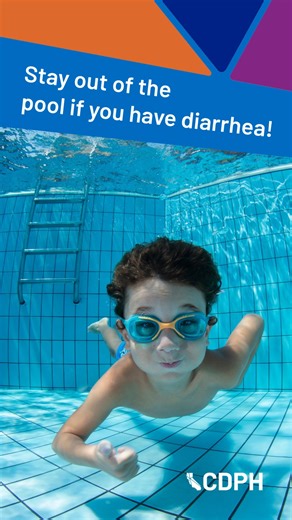We all share the water we swim, play or relax in. Stay out of the water if you have diarrhea — germs can easily spread and make others sick. 📲 Learn more: https://www.cdc.gov/healthy-swimming/prevention/preventing-diarrheal-illnesses.html #HealthySwimming | California Department of Public Health