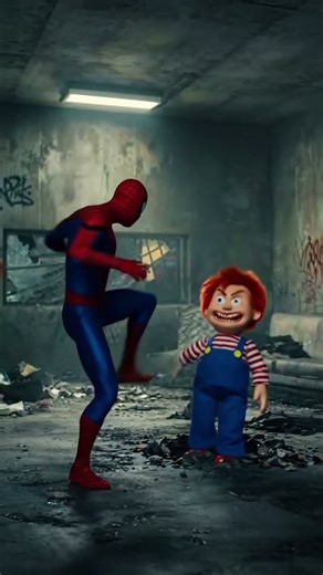 Chucky Attacked the spiderman .....#viralshort #youtubeshorts #spiderman #viralshort