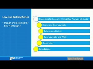 Design and Detailing of Low-Rise RC Buildings Webinars Overview
