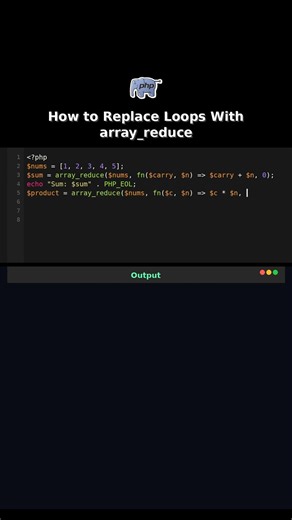 How to Replace Loops With array_reduce #functional