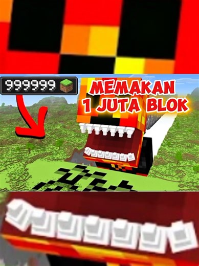 Makan Semua Blok 1 Juta di Minecraft