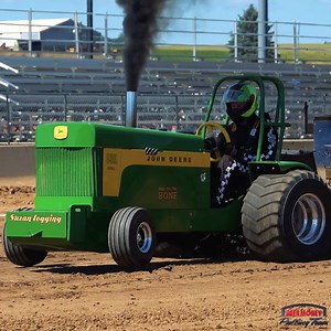 EPIC Compact DIESEL Mini Rod Tractor!! 😱🔥 #dieselpower #johndeere #tractorpulling #compacttractor #rollingcoal | Beer Money Pulling Team