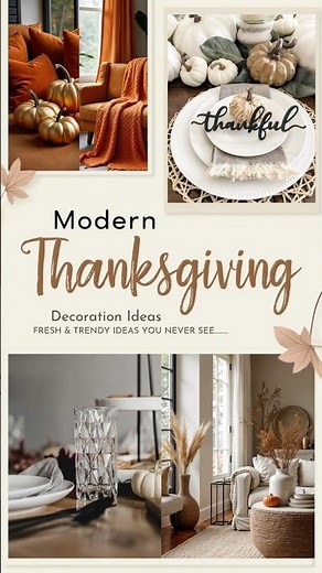 Modern Thanksgiving Decor 2025 🍁 | Stylish Table Setting & Centerpiece Ideas!