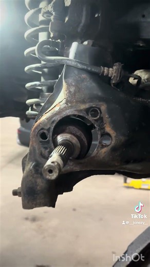 Wheel bearing replacement of a 2015 Mitsubishi Lancer. #fyp #explore #mechaniclife #cars #clips