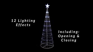 Northlight 6 ft. Pure White LED Lighted Show Cone Christmas Tree Outdoor Decoration 32912676