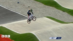 Olympic BMX rider Brooke Crain's spectacular crash