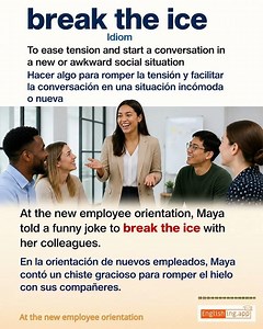Break The Ice: English expression meaning and example