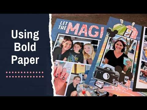 Disney World Scrapbook Layout