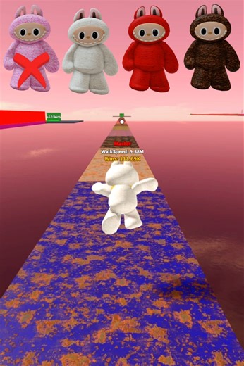 Labubu speed Run! 😯 #roblox #shorts