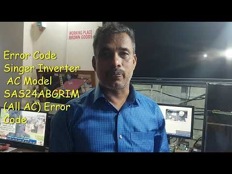 Singer Inverter AC Model SAS24ABGRIM Error Code E1 E3 E4 E5