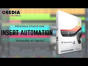 Get Started with Studio One: Insert Automation in Studio One