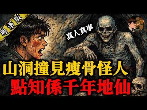 半夜山洞以為撞鬼，點知係千年地仙佈局！冇眉冇眼、周身慘白，原來係地仙！【港叔怪談】粵語廣東話聽書｜怪談奇聞｜睡前故事